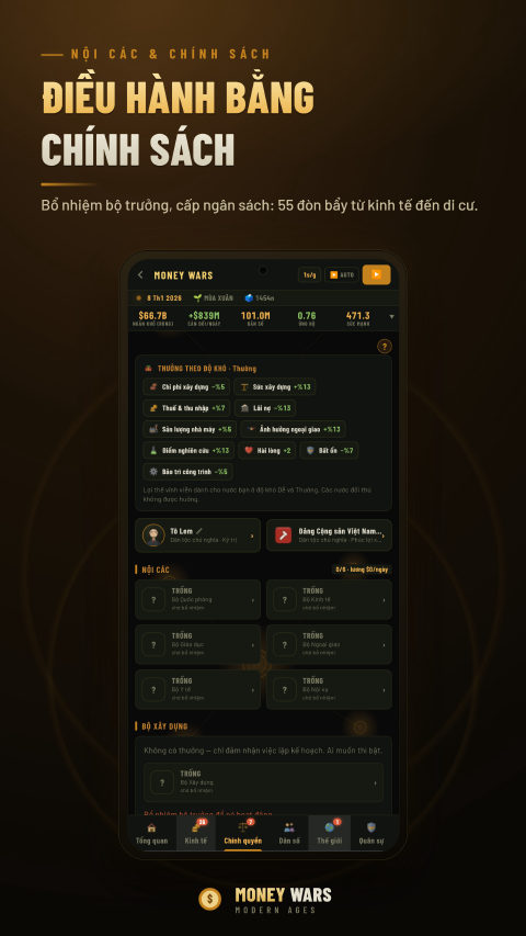 Money Wars — Điều hành bằng Chính sách